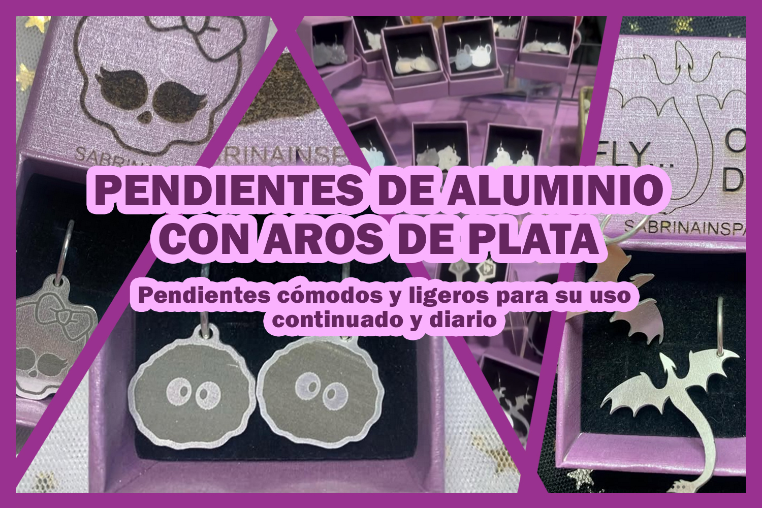 pendientes aluminio